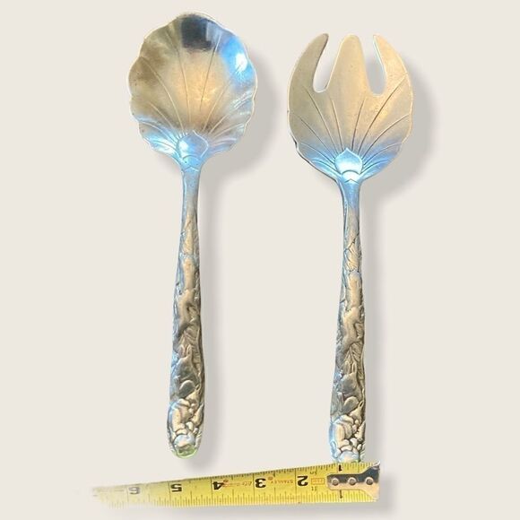 Vtg ARTHUR COURT Salad Serving Set Bunny 1990 - Picture 4 of 5